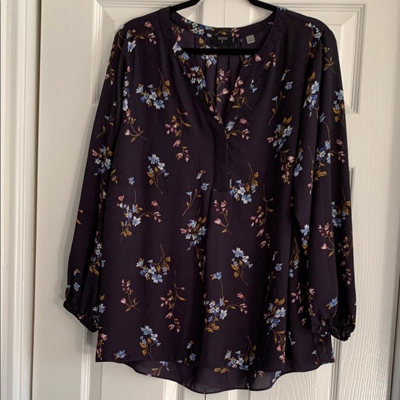 LOFT Floral Blouse - Picture 1 of 6